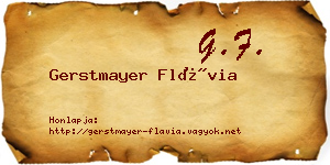 Gerstmayer Flávia névjegykártya